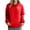 Red, variant on Oversized Sweaters for Women Heart Print Long Sleeve Hoodie Casaul Fall Pullover Tops with Pockets Khaki 2XL