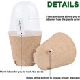 thumbnail image 2 of Juego de 36 macetas para vivero con cúpula de humedad, macetas para iniciar semillas, macetas de turba biodegradables, macetas para plántulas, 2 of 5