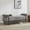 Gray, variant on BRILHAMEZ 61" Long Upholstered Shoe Bench, Modern Chenille Entryway Seat with Black Metal Legs for Bedroom, Beige