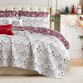 thumbnail image 6 of Southshore Fine Living, Inc. Twin/Twin XL Christmas Quilt Set, Vintage Christmas Print Coverlet, 6 of 7