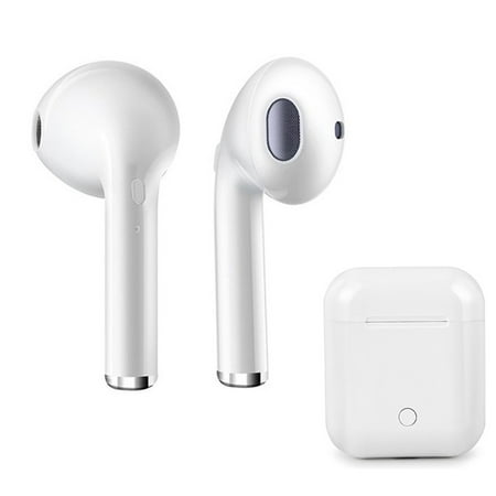 Noise Reducing Earphones Smartasin Bluetooth Wireless Earbuds, Dual Bluetooth Headphones V4.2 True Mini In-Ear Headset Stereo Sports Sweatproof Earphone with Charging Case for Smartphone Apple iPhone etc., Noise Reducing ()