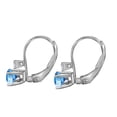 thumbnail image 4 of Aonejewelry1.80 Carats Gemstone Diamond Dangling Earrings for Women In 14K White Gold Prong-Setting, 4 of 6