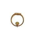 thumbnail image 3 of Pre-Owned FENDI F-Is Ring, Medium, Gold with Rhinestones, Women's, 3 of 7