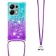 thumbnail image 3 of Funda para Xiaomi POCO M6 Pro 4G Brillantina Líquida Divertida Reluciente y con Cristales en Movimiento Cuerpo Cruzado con Cordón Ajustable, 3 of 5