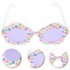 thumbnail image 5 of KAKOWELY Gafas de sol para niños con estampado de flores, divertidas, para cumpleaños, 5 of 5