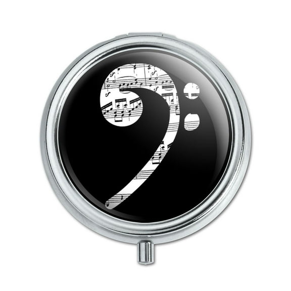 Sheet Music Bass Clef Music Pill Box