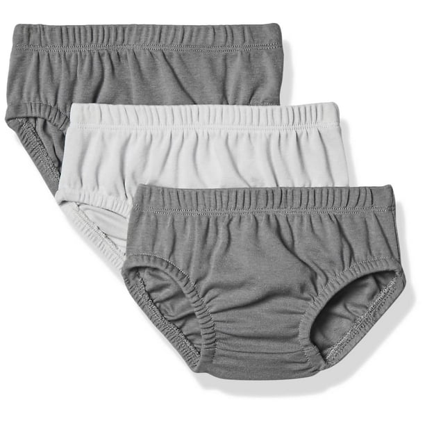 Hanes Ultimate Baby Flexy 3 Pack Diaper covers, grey, 6-12 Months