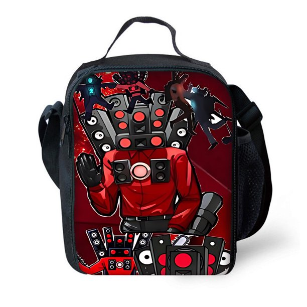 Skibidi-mochila escolar con bolsa de almuerzo para niños y niñas, Juego de 3 piezas, para el inodoro, el mejor regalo