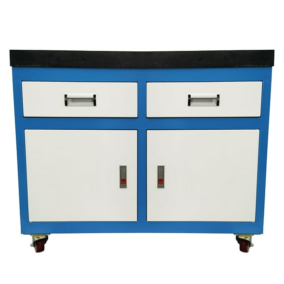 35.4"*23.6" Movable T-slot Workbench Tapping Machine Worktable with Drawers
