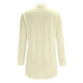thumbnail image 6 of Skpblutn Women'S Cardigan Sweaters Winter Fall Casual Comfortable Tops Solid Lightweight Neck Long Sleeve Open Front Coat Beige Xl, 6 of 6