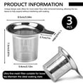thumbnail image 2 of 3 Pack Stainless Steel Tea Infuser, Fine Mesh Loose Leaf Tea Steeper Filter With Handle, Reusable Tea Strainer Holder Diffuser for Cup Pot Mug Glass, 2 of 7