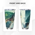 thumbnail image 3 of Uemuo Watercolor Turtle1 Print Travel Coffee Mug ,20oz Double-walled Car Cup ,Stainless Steel Insulated Tumbler Leak-proof Travel Cup Reusable Straw Car Cup-Straw Three-piece Set, 3 of 8
