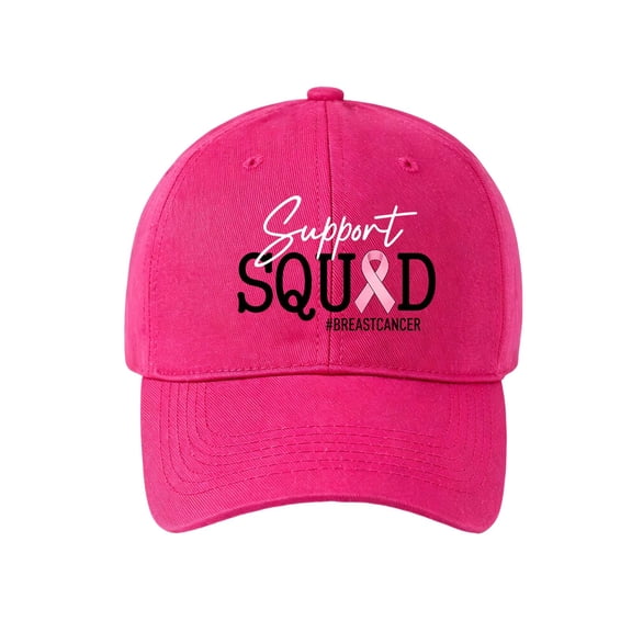 Women's Embroidered Graphic Baseball Cap Soft Cotton Adjustable Dad Hat Lightweight Casual Outdoor Sun Hat,Hot Pink