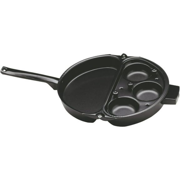 Norpro Nonstick Omelet Pan with Egg Poacher, One Size, As Shown