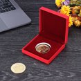 thumbnail image 1 of Commemorative Coins Box Wood/Plastic Collection Souvenir Metal Coin Box For Gift, 1 of 7