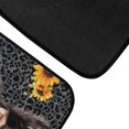 thumbnail image 5 of Renewold Car Floor Mats 4 PCS Universal Fit Heavy Duty Front & Rear Car Carpet for Most Vehicles, Auto Interior Accessories Decor, Highland Cow Sunflower Black Leopard Print, 5 of 7