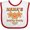 White and Red, variant on Inktastic Nanas Baking Buddy Grandchild Boys or Girls Baby Bib