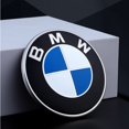 thumbnail image 1 of 45/74/82mm/56mm/68mm Auto Car Styling Emblem Badge Front Rear Trunk Logo steering wheel wheel hub cap Sticker For M accessor 45MM, 1 of 6