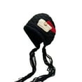 thumbnail image 3 of Fenny Winter Hats for Women Fall Clothes Faux Fur Knitted Ear Muff Fuzzy Women's Hats & Caps Black, 3 of 5