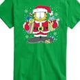 thumbnail image 3 of Garfield - Santa Garfield with Presents Christmas - Men's Short Sleeve Graphic T-Shirt, 3 of 5