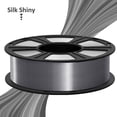 thumbnail image 4 of Geeetech 3D Printer Silk Silver PLA Filament 1.75mm,Metal-like Shiny Consumable 1kg (2.2lbs) 1 Spool, 4 of 7