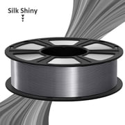 Geeetech 3D Printer Silk Silver PLA Filament 1.75mm,Metal-like Shiny Consumable 1kg (2.2lbs) 1 Spool
