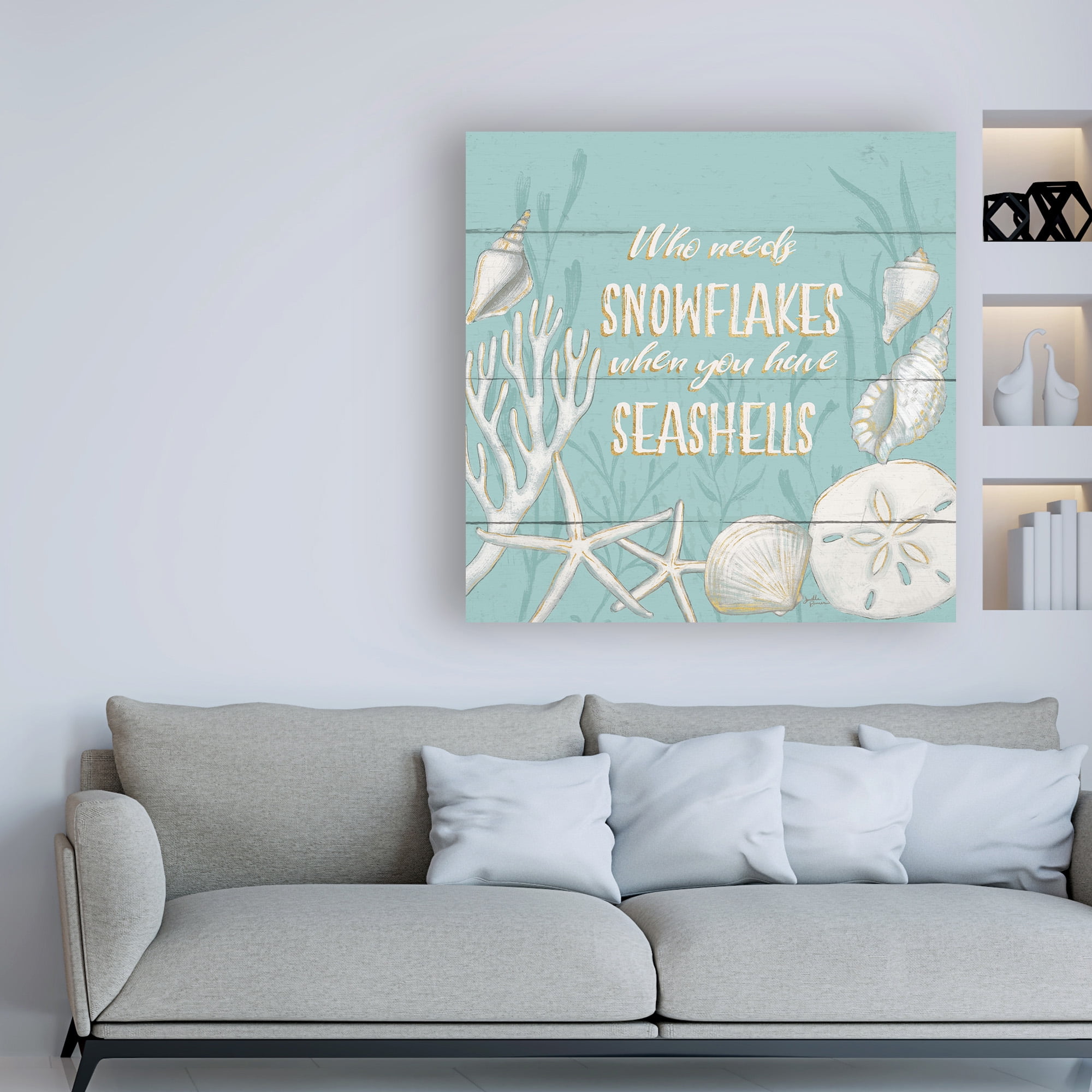 Trademark Fine Art 'Tranquil Morning II Snowflakes' Canvas Art by Janelle Penner