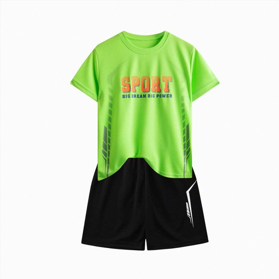 Boys Outfit Sets,Two Piece Summer Short Sleeve T-Shirts And Shorts Set 6-12 Months 12-24 Months 2t 3t 4t 5t 6t 7t Children 8-9 Years
