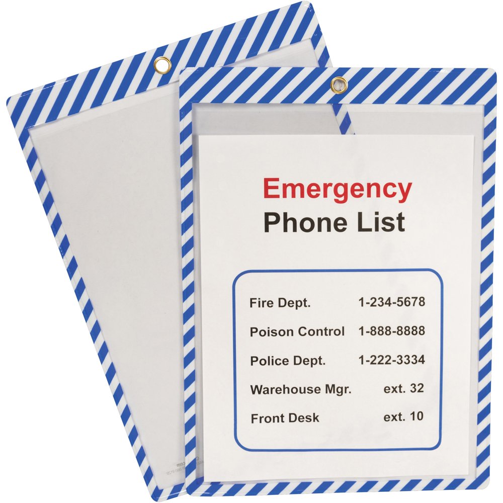 CLine, CLI44105, Safety Striped Shop Ticket Holders, 25