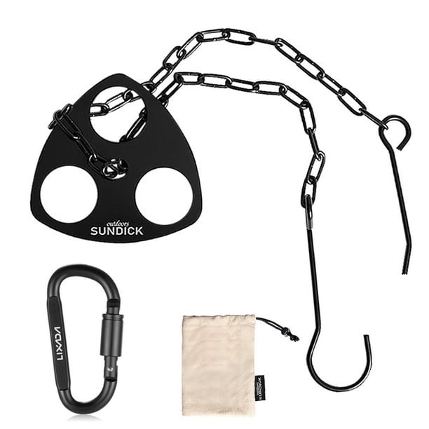 Outdoor Camping Barbecue Tripod Hanging Rack Stainless Steel Campfire