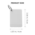 thumbnail image 2 of 20pcs Sublimation Blanks Keychains Keyrings Board MDF DIY Crafts Accessories, 2 of 6
