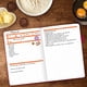 thumbnail image 3 of Libro de recetas Legend - Libro de cocina en blanco tapa dura A5 58 recetas Rosa fuerte, 3 of 3