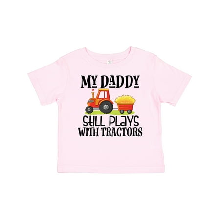 

Inktastic Farming Daddy Plays with Tractors Gift Toddler Boy or Toddler Girl T-Shirt