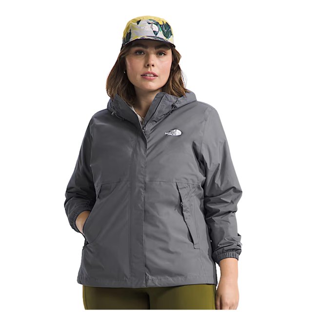 Chaqueta The North Face Antora impermeable para mujer, color perla ahumada