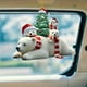 thumbnail image 5 of Adorno navideño de oso acrílico pequeño para árbol de Navidad | Decoración navideña multicolor con cuerda colgante | Decoración navideña duradera y reutilizable para árbol, puerta, pared, uso, 5 of 6