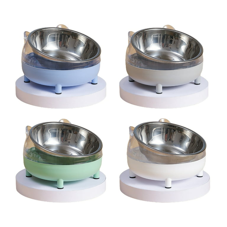 Paddsun Double Bowl Dog Cat Feeder Elevated Raised Stand Feeding Food Water  Pet Dishes