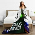 thumbnail image 5 of 5 Seconds Of Summer 5sos Blanket Soft Warm Flannel Air Conditioning Blanket Throw Blankets For Bed Couch Sofa Bedroom Living Room All Season 80"X60", 5 of 9