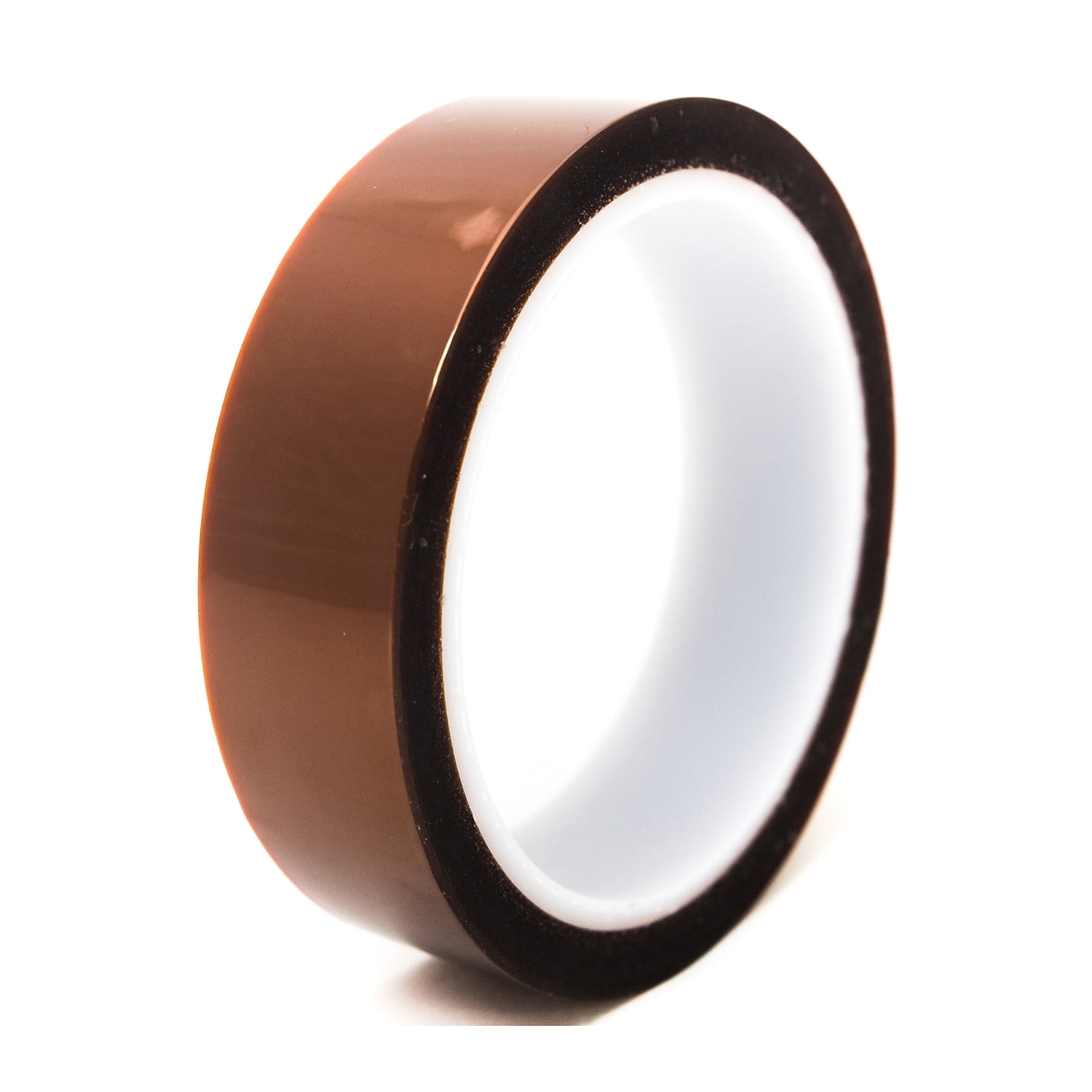 Bertech Kapton Polyimide Adhesive Tape, 3" Core, 1 mil Thick, 36 yd Length, 1" Width