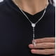 thumbnail image 3 of Rosario De Plata Ley 925 Con Bola Diamantada De 45 Cm, 3 of 6