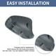 thumbnail image 4 of Reemplazo de tapa de espejo lateral izquierdo del conductor de 1 Pc ABS gris para BMW 3 SERIES E90 E91 2008-2012 para cubierta de espejo, 4 of 7