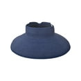 thumbnail image 3 of Simplicity Womens Sun Hat Foldable Straw Sun Visor Dark Blue, 3 of 6