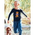 thumbnail image 2 of Funny Colorful Pumpkin Stack Long Sleeve Toddler -Image by Shutterstock,  4 Toddler, 2 of 4