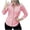 Pink, variant on Luvrsol Button Up Shirt Women Collared Fitted Blouse Plaid Long Sleeved Top for Casual Layering and Travel S-2XL
