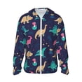 thumbnail image 1 of Fotbe Cartoon Dinosaur Chaqueta con Protección Solar UPF 50+ para Hombre y Mujer, Camisa con Capucha y Bolsillos-Small, 1 of 7