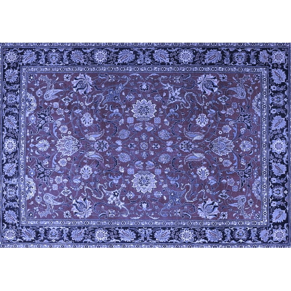 Ahgly Company Indoor Rectangle Persian Blue Traditional Area Rugs, 2' x 5'