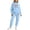 Light Blue, variant on Valentine's Day Funny Bow Graphic Sweatsuit - Women's 2 Piece Hoodie Jogger Athletic Outfit