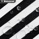 thumbnail image 4 of Cortina De Ducha Negra Rayas Blancas Con Borlas Negras Juego De Cortinas De Baño De Poliéster Con Ganchos Cortinas De Baño Decorativas Para Hotel Spa Pesadas De 72 Pulgadas 72 X 72, 4 of 5
