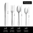 thumbnail image 4 of Juego de cubiertos Moven Cosmo 16 Piezas Acero Inoxidable, Cuchara Sopera, Cuchillo, Tenedor, Cuchara Cafetera, 4 of 9