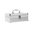thumbnail image 1 of Caja con para sellos, baúl con asa, contenedor de protección con forro, estuche para Material de manualidades Material de oficina Objetos de Archivos financieros 12 rejilla Gloria caja de bloqueo portátil, 1 of 9