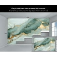 thumbnail image 5 of Luxury Marble Custom Mural- Green Gold Texture Wallpaper, Modern Abstract Large Murals For Living Room Bedroom, Marble Murals 55"W x 28"H (Not Peel and Stick), 5 of 6